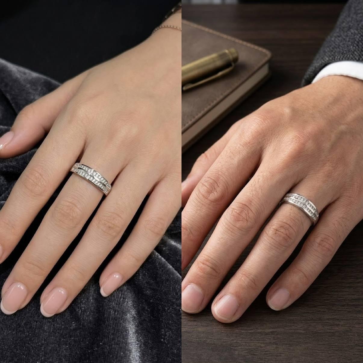 حلقه ست زنانه و مردانه HS-00009